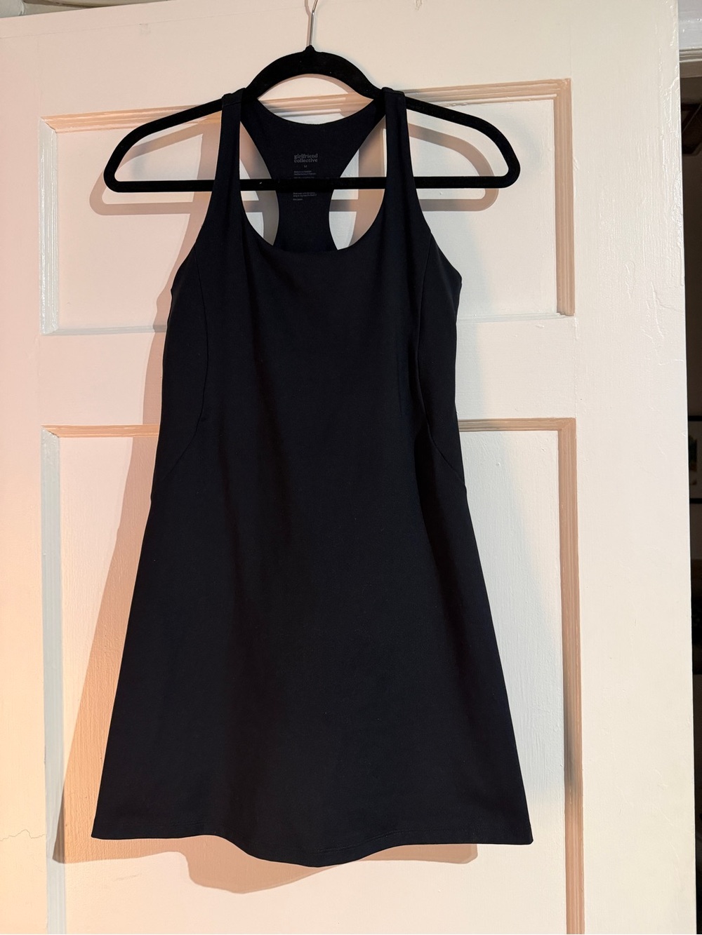girlfriend collective Black Racerback athletic dress